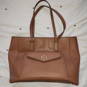 Michael Kors Brown Leather Shoulder Bag